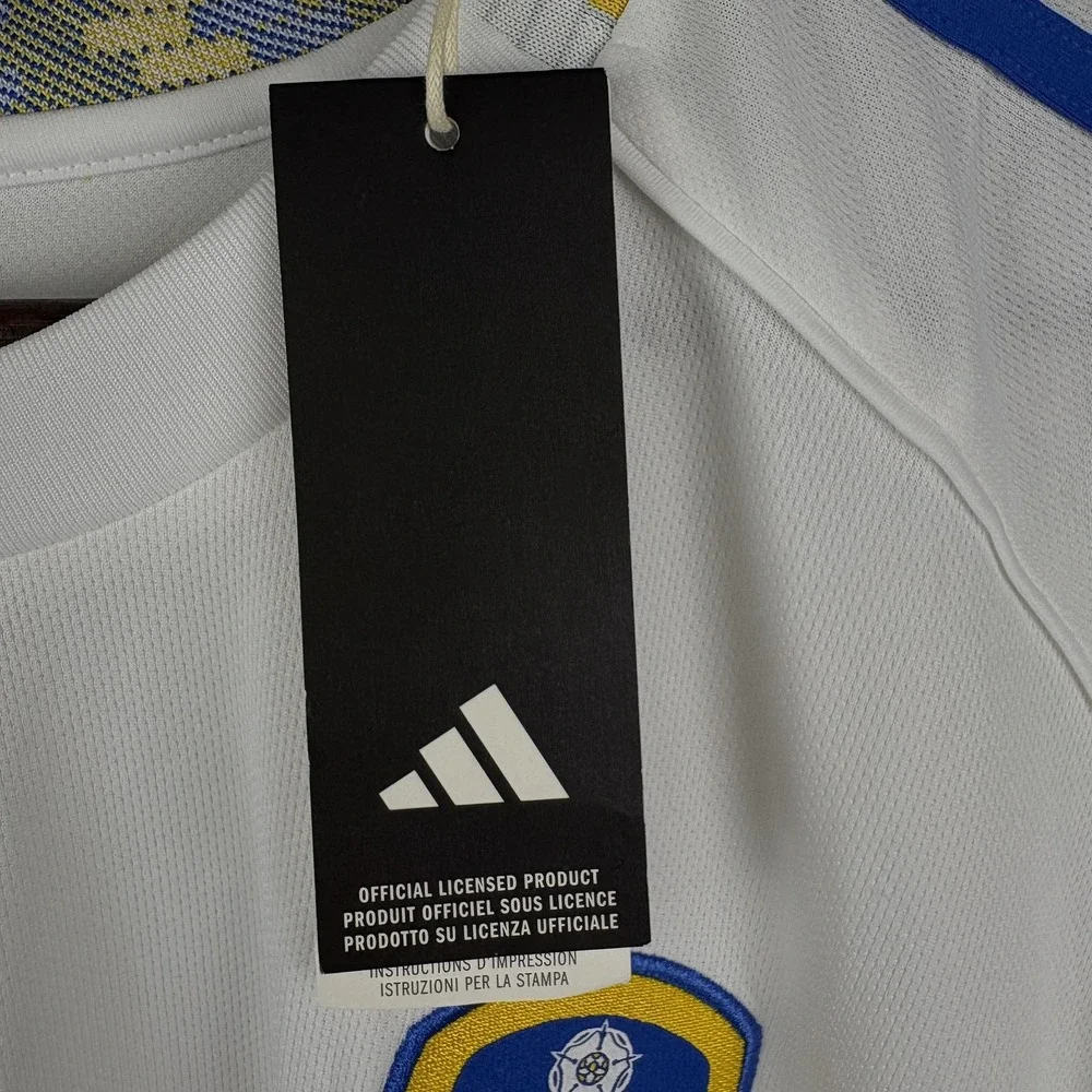 Adidas Leeds United Jersey Mens 3XL Slim 2025/26 Home Soccer Football JI7272 NEW